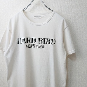 HARD BIRD ハードバード フラットヘッド プリントTシャツ ロゴプリント ホワイト 白 日本製の画像1