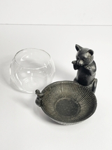 新品 ネコとネズミのグラスポット ネコ 猫 鼠 小さなフラワーベース 花瓶 猫雑貨 インテリア かわいい 雑貨 動物 オブジェ_画像6