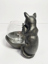 新品 ネコとネズミのグラスポット ネコ 猫 鼠 小さなフラワーベース 花瓶 猫雑貨 インテリア かわいい 雑貨 動物 オブジェ_画像4