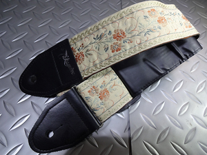 Takamine guitar strap Takamine embroidery leather end 