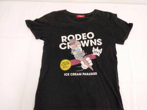 ◆◇中古品　RODEO　CROWNS　BOWL　ロデオクラウンズ　プリントTシャツ　Sサイズ　TK66-171◇◆