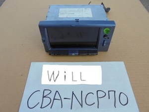 WiLL 16年 CBA-NCP70 ナビ モニター