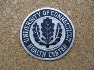 80s コネチカット大学医療センターUNIVERSITY OF CONNECTICUT HEALTH CENTERワッペン/IVY旅行UConn Healthアメリカ カレッジPATCH古着 D8