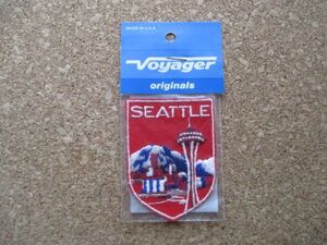 70s Voyager米国製ワシントン州シアトルSEATTLEビンテージ ワッペン/スペースニードルMADE IN USAスーベニアPATCH観光vintageパッチ古着 D9