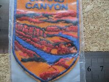 70s Voyager米国製グランド・キャニオン国立公園GRAND CANYONビンテージ ワッペン/MADE IN USAスーベニアPATCHアリゾナvintageパッチ古着D9_画像10