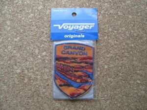 70s Voyager米国製グランド・キャニオン国立公園GRAND CANYONビンテージ ワッペン/MADE IN USAスーベニアPATCHアリゾナvintageパッチ古着D9