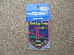 70s Voyager米国製SAN FRANCISCOサンフランシスコGOLDEN GATE BRIDGEビンテージ ワッペン/ゴールデン ゲート ブリッジ金門橋PATCHパッチ D9