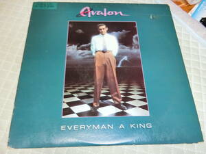 AVALON(US)/Everyman a King 輸入盤LPレコード　ジャケット使用感　落書き　盤汚れ　薄い擦り傷あり　３人組メロディアスハード入手困難LP