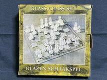 【中古品】　ガラス チェス セット glass chess set　【送料無料】_画像2