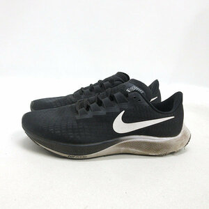 y■【27.5cm】ナイキ/NIKEズームペガサス37 ランニングシューズ■黒MENS/99【中古】