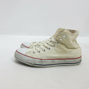 s#[25cm] Converse /CONVERSE ALL STAR is ikatto canvas sneakers # white /MENS/39[ used ]
