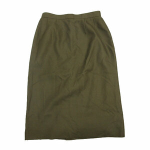 k# Old Burberry /BURBERRYS trapezoid skirt [11AR] tea khaki series /LADIES#40[ used ]