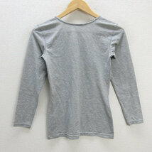 y■ノースフェイス/THE NORTH FACE ロングスリーブ インナーTシャツ/アンダーウェア■灰【レディースM】LADIES/150【中古】_画像2