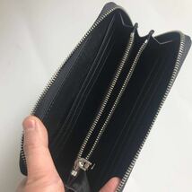 【定価9万】レア　本革/黒　クロコダイル ハンドメイド HAND MADE 長財布　ワニ革 スマホも入れます男女兼用小銭入れ　人気商品_画像6