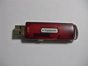 2GB　USBメモリー　Transcend　フォーマット済み　メモリーカード