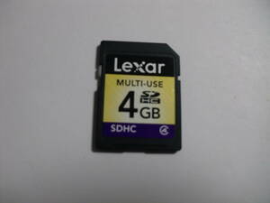 4GB　SDHCカード　Lexar　フォーマット済み　メモリーカード SDカード