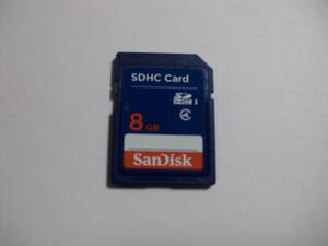 8GB　SDHCカード　SanDisk　フォーマット済み　メモリーカード SDカード