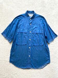 HAVERSACK sizeM рубашка с коротким рукавом голубой - балка рюкзак карман рубашка 
