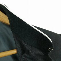 学生服 学ラン 185A 男子 上着 ウール混 福岡小郡高校 学校指定制服 ラウンドカラー グレー 中古 ランクC a3 JJ4942_画像4