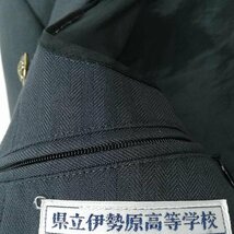 学生服 学ラン 175A 男子 富士ヨット 上着 神奈川伊勢原高校 学校指定制服 ラウンドカラー カシドス グレー 中古 ランクC a3 JJ4989_画像5