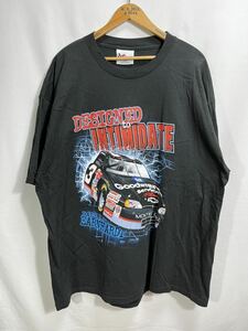 ■ NASCAR ナスカー デイル アーンハート ＃3 両面イラスト 半袖 Tシャツ 古着 サイズXXL ブラック レーシングカー DALE EARNHARDT ■