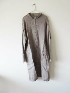 美品 2020SS KristenseN DU NORD / クリステンセンドゥノルド U-161 linen shirt dress 2 Greige * ワンピース ドレス
