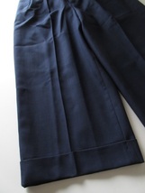 未使用 2022 MARNI / マルニ PAMAV14U00 wool large pants trouser 42 DEEP BLUE * レディース パンツ ワイドパンツ スラックス_画像4