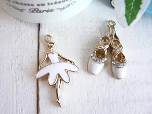  charm ballet (#1831) white set shoes ba Rely na handicrafts parts hand made 