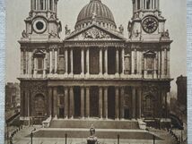 【絵葉書1枚】 St. Paul's Cathedral, London セントポール大聖堂の正面 /Selfridge /ロンドン ヴィンテージ 建築 街並 教会 ハガキ 46-17_画像8