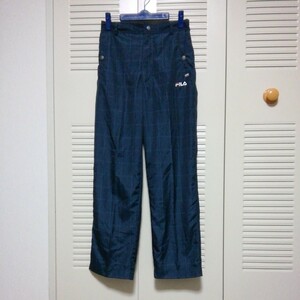 *[ old clothes ]FILA( filler ) car ka bread ( trousers ) S size waist 68~76 length of the legs 75 navy blue ( navy ).. pattern 