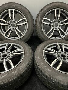 225/55R17 PIRELLI/ICE ASIMMETRICO 17年 MAK 17インチ 7.5J ＋54 112 5H スタッドレス 4本 BMW F48 X1 F39 X2 MINI F60 クロスオーバー