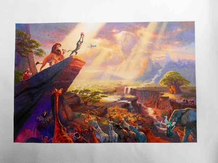 Thomas Kinkade Lion King Disney New Sheet Only, hobby, culture, artwork, others