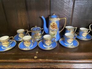 OLD NORITAKE 里帰り品　デミタスカップ オールドノリタケ カップ&ソーサー コーヒーセット 金彩 ティーセット