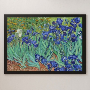 Art hand Auction Iris de Van Gogh Pintura Arte Póster brillante A3 Bar Café Terraza Interior clásico Paisaje Impresionismo Noche estrellada Girasol Flor Iris, Alojamiento, interior, otros