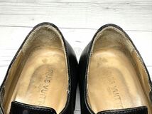 【即決】LOUIS VUITTON ヴィトン メンズ 27cm程度 革靴 レザー ブラック 黒 本革 本皮 プレーントゥ ビジネスシューズ くつ_画像5