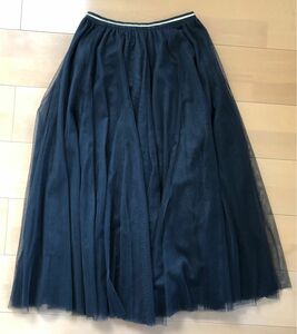 チュール スカート　ブラック　ビス　VIS 新品同様　ロング　フリーサイズ