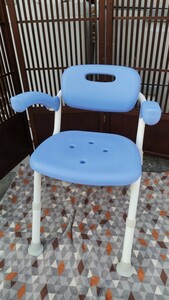 * Osaka Sakai city shower chair yu clear compact SP folding N bath chair chair Panasonic Panasonic .. sause elbow attaching bathing supplies nursing 