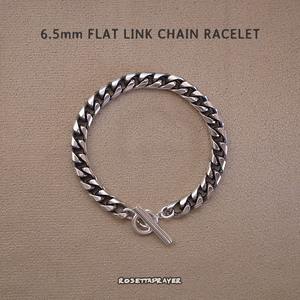 6.5mm FLAT LINK CHAIN BRACELET / フラットリンク 喜平チェーン ブレスレット