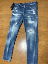 新品 タグ付 ディースクエアード DSQUARED2 ジーンズ パンツ テーパード デニム 48サイズ CLASSIC KENNY JEAN イタリア製_画像5