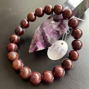 1月誕生石.天然石 「情熱」を高めてくれる石.ガーネット 10mm ブレスレット