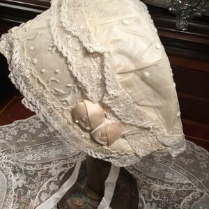 o easy became!coco372 Vintage France baby bonnet 