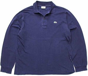 ★ 90 -е годы Lacoste Lacoste Cotton Kanako с длинным рубашкой поло в темноте 3 ★ 23 Old French Euro Europe