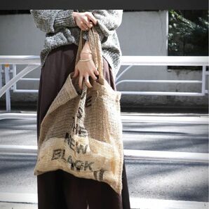 タグ付き　MAISON BENGAL JUTE TOTEジュートトートバッグ ラフィア カゴバッグ