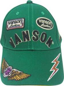 キャップ CAP バンソン ワッペン vanson NVCP-2303-02 グリーン