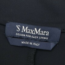 ◆'S Max Mara マックスマーラ ナイロン ノースリーブ トップス＆ジップアップ ジャケット セットアップ 黒 ブラック S_画像7