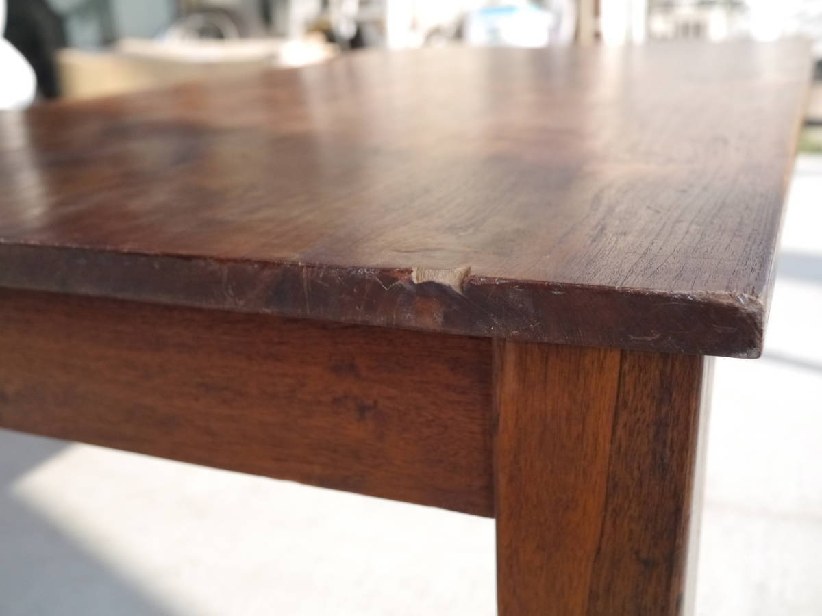 センターテーブル 無垢材 いい感じのアンティーク 古材 旧い シャビー