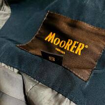 MOORER ムーレー コヨーテファー付フードダウンジャケット S メンズ イタリア製 ダウンコート 使用感あり 男性用 中古品 ブラック系_画像10