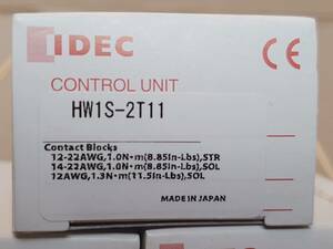 【新品】　未開封 未使用　IDEC　HW1S-2T11 φ22 HWシリーズ セレクタスイッチ 90°-2ノッチ HW1S-2T11 5点セット