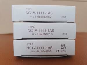 【新品】　未開封 未使用　IDEC　NC1V-1111-1AS NC1V形サーキットプロテクタ 電流引外し 1極 中速形(A特性) NC1V-1111-1AS 3点セット