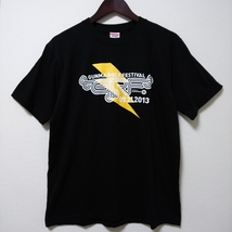 【フェスT】GUNMA ROCK FESTIVAL 群馬ロックフェスティバル 2013 半袖Tシャツ Mサイズ ブラック_画像1